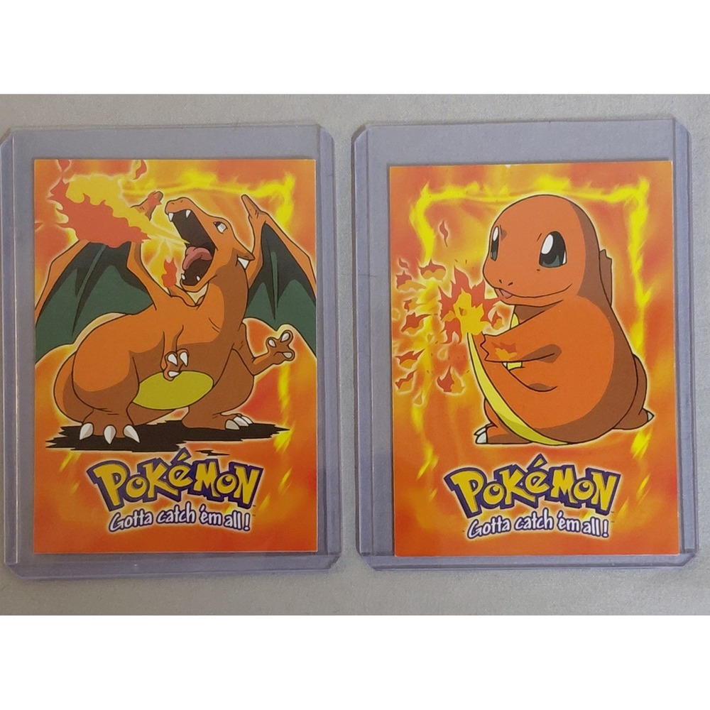 1999 Topps Pokemon The First Movie Evolution Charmander E4 Charizard E6 Lot